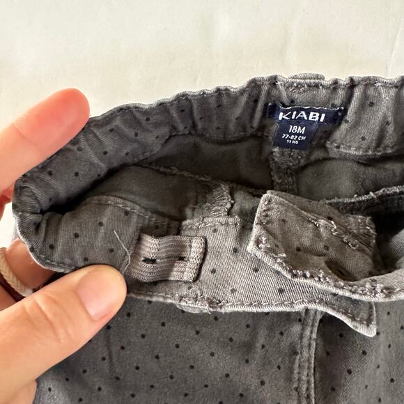 Kiabi Dark Gray Polka Dot Pants - 18 Months - EUC - Picture 4 of 5